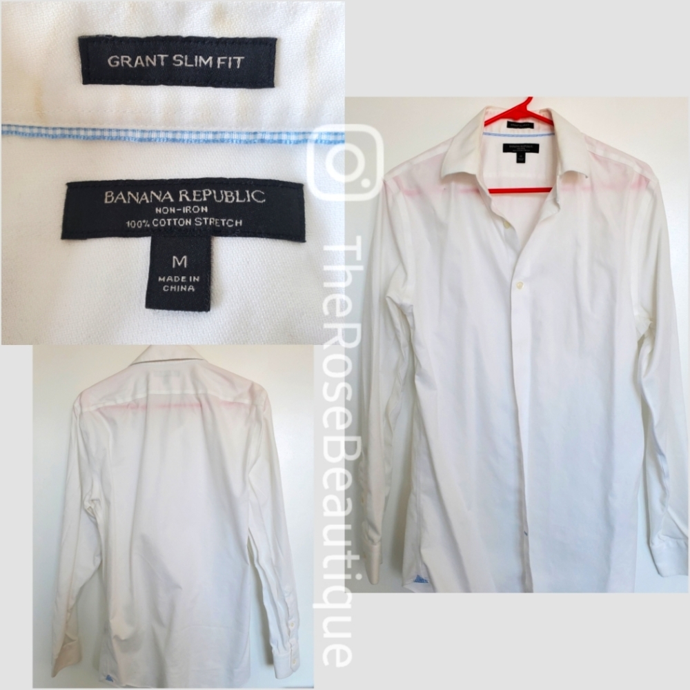 BANANA REPUBLIC White Dress Shirt